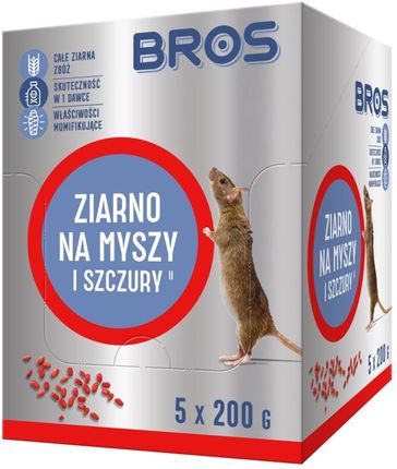 Bros Ziarno Na Myszy I Szczury 5X200G