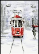 Zdjęcie Fotobloki & Decor Plakat Śnieg I Stary Tramwaj 1152 - Mońki