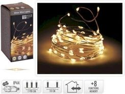 Zdjęcie Kmtp Lampki Na Srebrnym Druciku 120 Led Ciepłe Białe Programator 136939 - Chrzanów