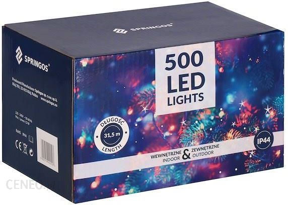 Lampki Choinkowe 500 Led 30 M Biały Ciepły Zewnętrzne Oświetlenie Świąteczne 207812