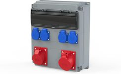 Zdjęcie Pce Rozdzielnica Budowlana Z Okienkiem 1X16A 5P + 1X32A 5P + 4X2P+Z 230V + Moduły 1X14 N+Pe Ip54  909110002W  - Międzyrzecz