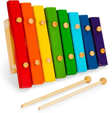 Drewniane kolorowe cymbałki dla dzieci