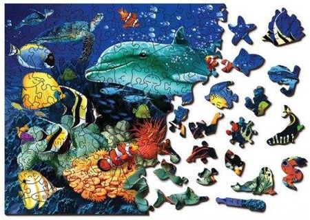 Wooden City Puzzle drewniane 3D Podwodny świat Underwater adventures M
