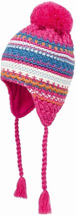 Czapka dziewczęca, mix kolorów, pompon, Döll  DOLL