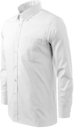 Koszula męska elegancka, z długim rękawem, 100% bawełna, MALFINI, STYLE LS, biała
