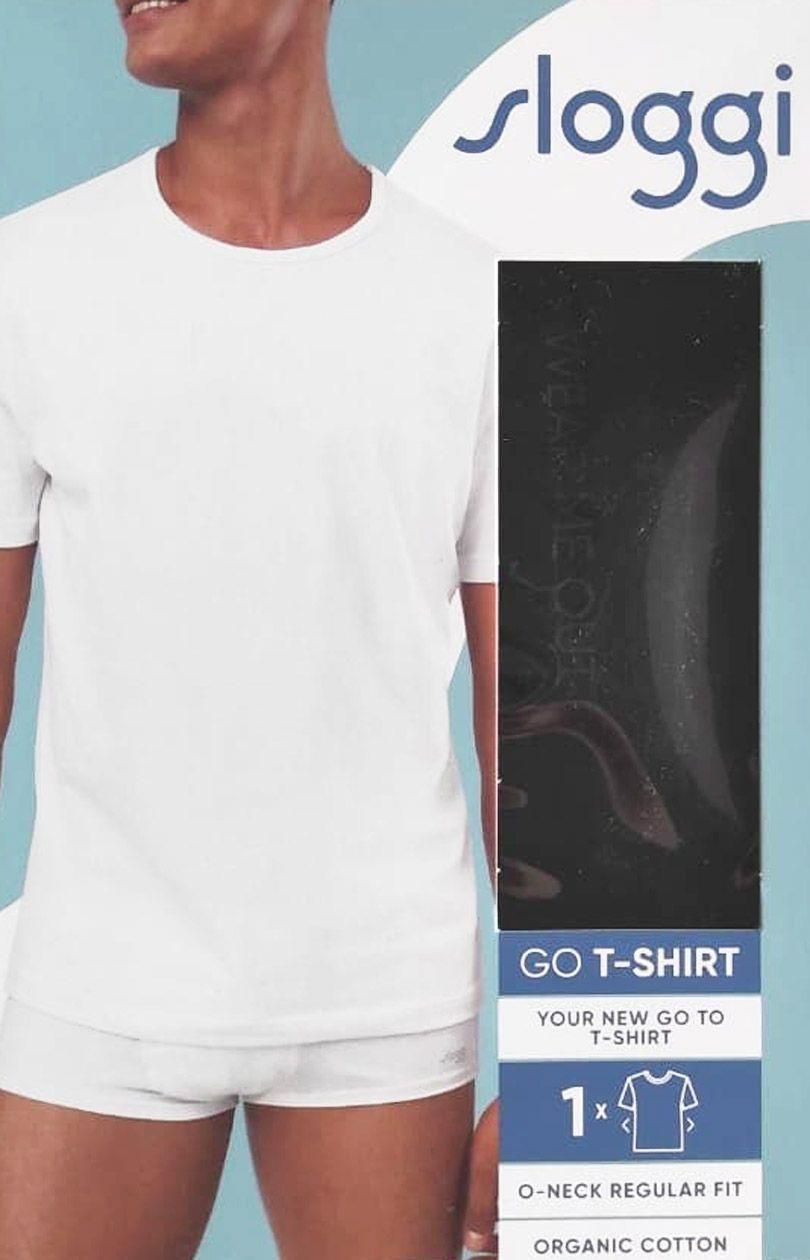 SLOGGI MEN GO SHIRT H O-NECK REGULAR FIT T-shirt Bawełniany Męski S / 40 1549655