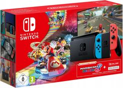 Nintendo Switch + Mario Kart 8 Deluxe + NS Online 90 Dni