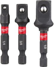 Zdjęcie Milwaukee  Zestaw adapterów do nasadek udarowych Shockwave 3 szt. 4932479228 - Nidzica