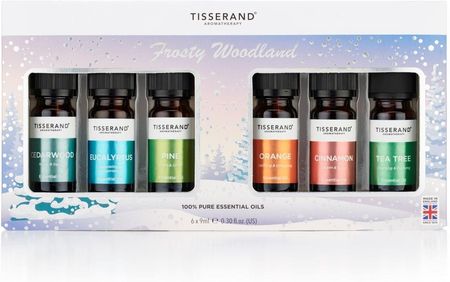 Zestaw 6 olejków eterycznych "Frosty Woodland" w świątecznym opakowaniu (6 x 9 ml)