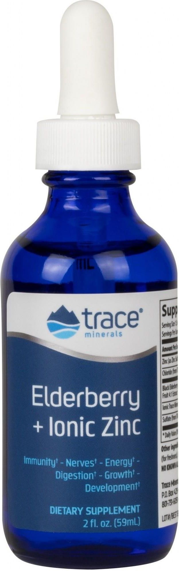 Trace Minerals Elderberry + Ionic Zinc 59 ml Opinie i ceny na Ceneo.pl