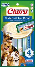 Inaba Dog Churu Puree Z kurczakiem i tuńczykiem 4x14g
