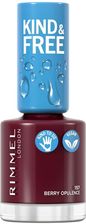 Zdjęcie Rimmel Kind & Free Lakier Do Paznokci 157 Berry Opulence Wegański 34g - Ryn