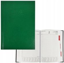 Zdjęcie Kalendarz książkowy KRESKA A5 Info dzienny 2023 - zielony - Oświęcim