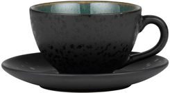 Zdjęcie Bitz Kubek Z Podstawką Czarny Zielony 220ml - Słomniki