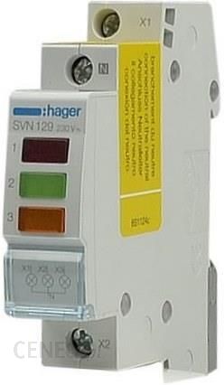 HAGER SVN129-LAMPKA POTRÓJ NA R/G/O (230V) SVN129