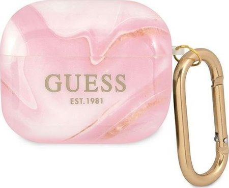 Guess Etui Gua3Unmp Apple Airpods 3 Cover Różowy/Pink Marble Collection