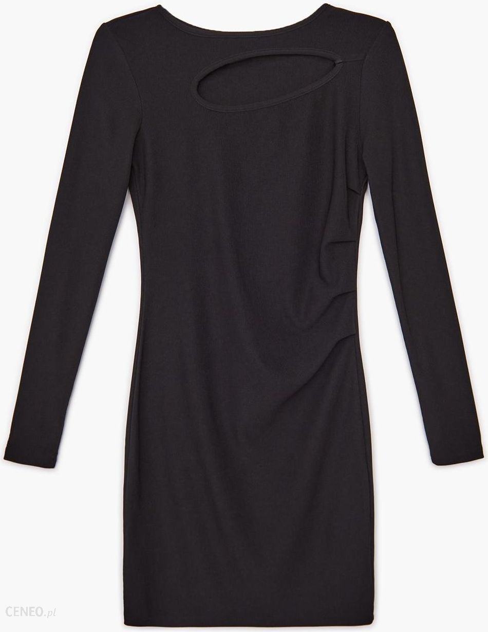 Cropp - Dzianinowa sukienka - Czarny - Ceny i opinie 