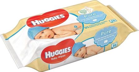 Huggies Drėgnos servetėlės HUGGIES Pure Single, 56vnt.
