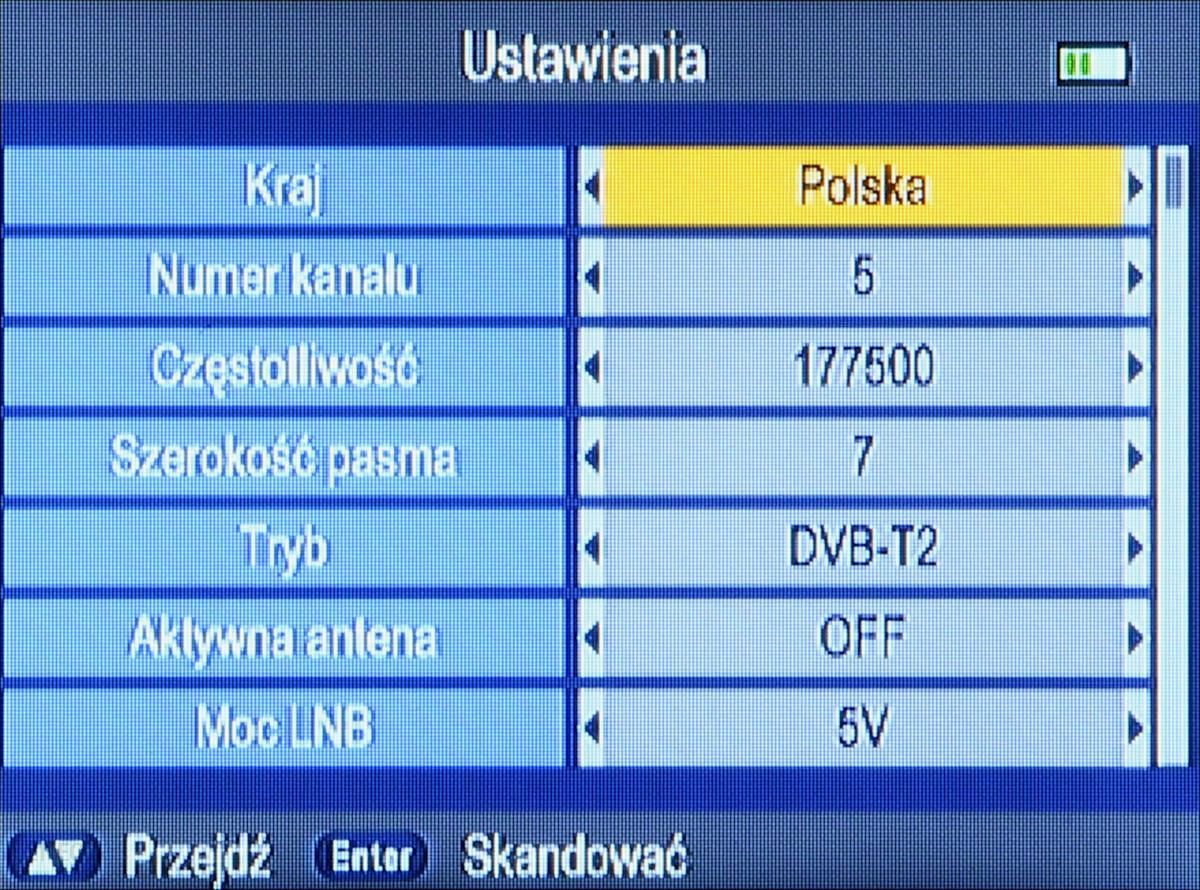 DIGITSAT MIERNIK SYGNAŁU DVB-T/DVB-T2 WS-6975