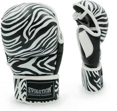 Zdjęcie Evolution Professional Equipment Rękawice Sparingowe Mma Zebra Biały Czarny - Żory