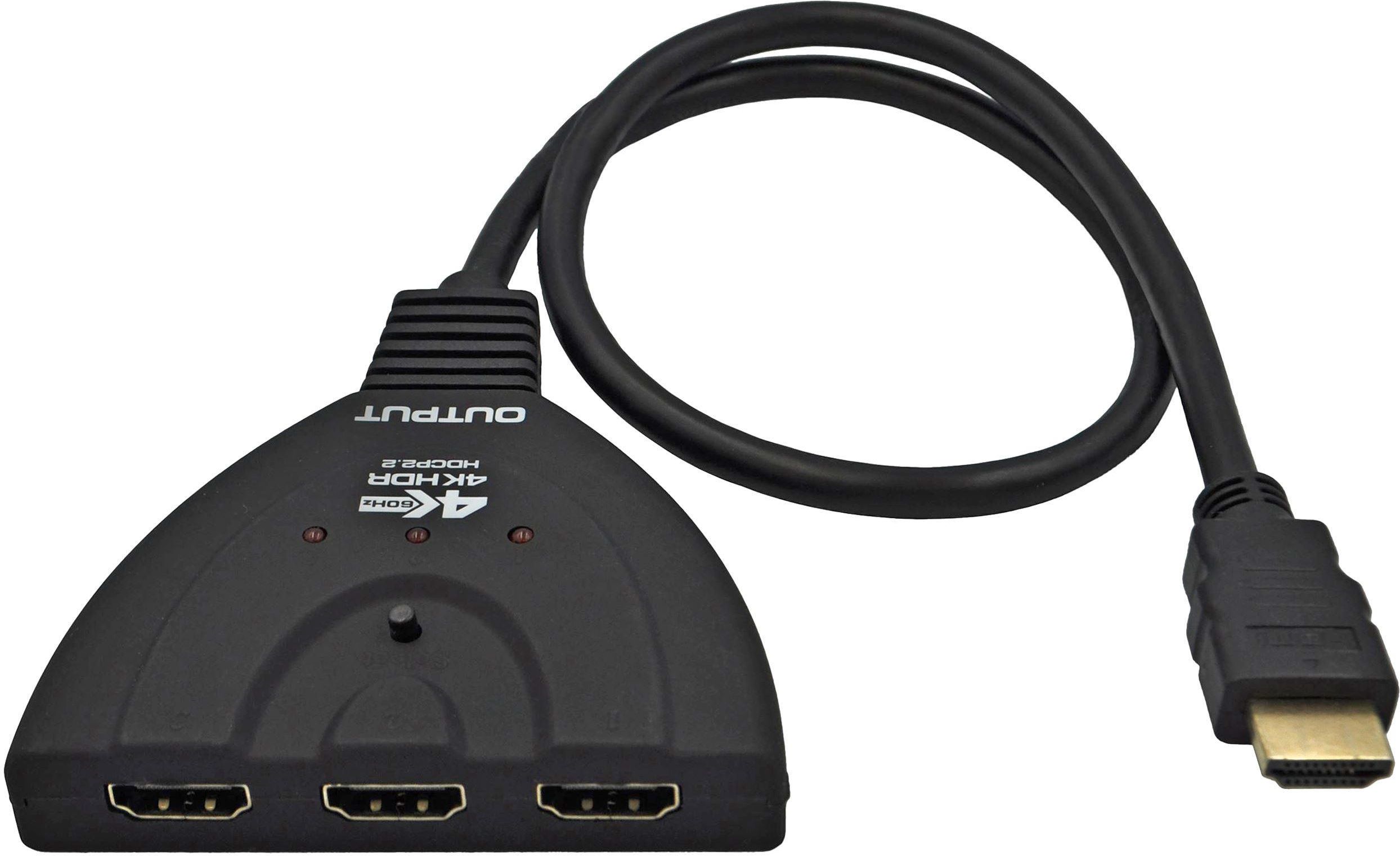 Splitter Video WIREWAY WW411019 PRZE CZNIK SWITCH HDMI 2 0 3X1 4K