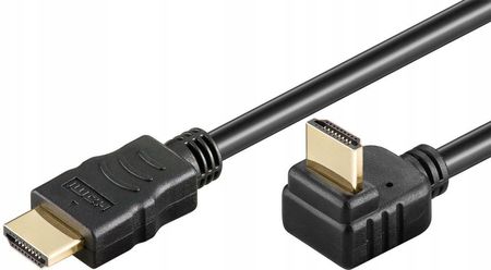 GOOBAY KABEL HDMI ETHERNET POZŁACANY KĄTOWY 270° 4K, 3M