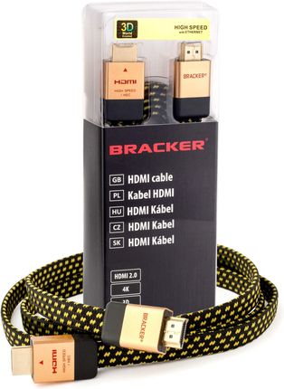 BRACKER KABEL HDMI 2.0 HIGH SPEED 4K UHD 48BIT MIEDŹ 1.5 M