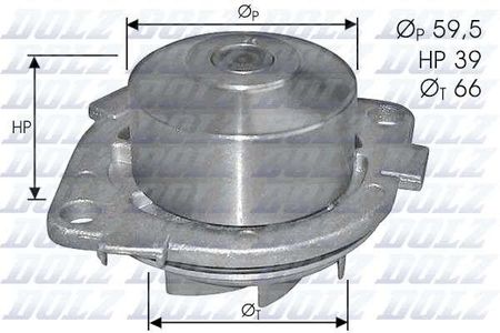 Dolz Pompa Wodna 1 4 12V   97 S211Dolz