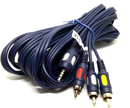 VITALCO PRZYŁĄCZE KABEL CHINCH 3X RCA NA JACK3.5MM 4P 5M