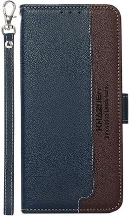 Erbord Etui Wallet do Motorola Moto E20/E40, KHAZNEH, Dual Color, Blue / Brown