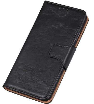 Erbord Skórzane Etui Wallet do Motorola Moto E20/E30/E40, Black