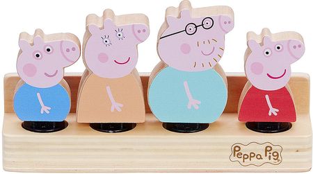 Tm toys Peppa Pig Drewniane figurki 4pack Świnka Peppa 07207