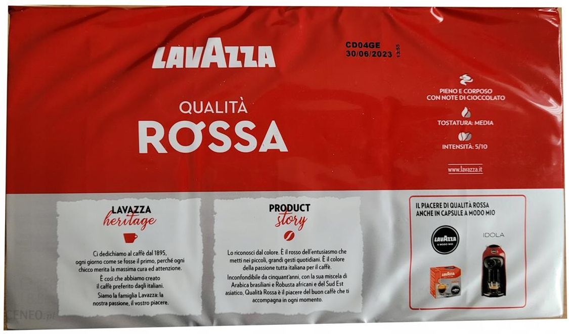 Kawa Lavazza Lavazza Qualita Rossa Mielona Kawa 4 x 250g - Ceny i opinie 
