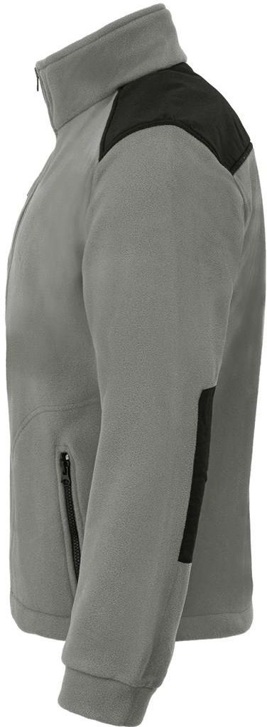 Polski POLAR MĘSKI bluza polarowa, ciepły, wzmacniany, 340 PREMIUM, cynkowy/czarny - zdjęcie 5 Polski POLAR MĘSKI bluza polarowa, ciepły, wzmacniany, 340 PREMIUM, cynkowy/czarny