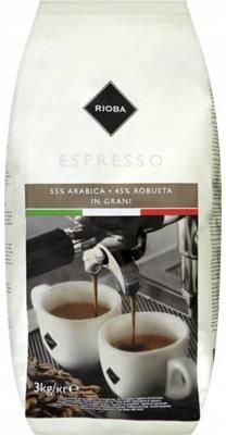 Rioba Espresso Kawa Ziarno Silver Prażona 3kg