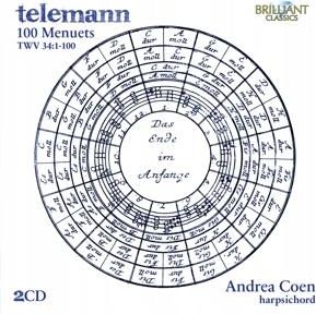 CD Andrea Coen Telemann: 100 Menuets Twv 34:1-100