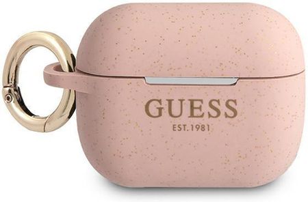 Guess Guapsggep Airpods Pro Cover Różowy/Pink Silicone Glitter