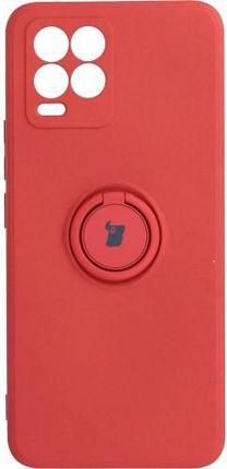 Bizon Etui Case Silicone Ring Realme 8 / 8 Pro Czerwone (5903896188546)