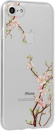Telone Floral Etui Silikon do Huawei Y6 2018 Cherry