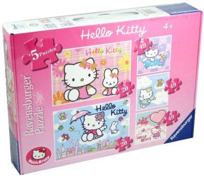 Ravensburger Hello Kitty 5 W 1 2X20 I 3X49el. 73931 - Ceny i