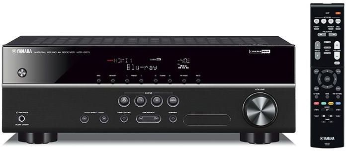 Yamaha HTR-2071 Czarny + NS-F51 + NS-P51 Orzech - zdjęcie 4 Yamaha HTR-2071 Czarny + NS-F51 + NS-P51 Orzech
