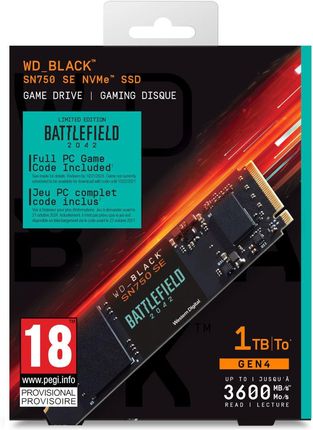 Sandisk Wd_Black Sn750Se Nvme Ssd Battlefield 2042 Edition 1Tb (WDBB9J0010BNCWRSN)