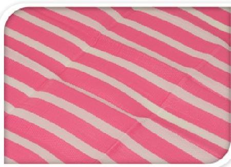 Mata Koc Plażowy 180X60Cm W Paski Różowo Białe