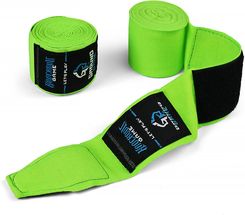 Ground Game Bandaże Bokserskie Neon Zielone Zielony - Pozostałe akcesoria do sportów walki