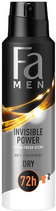 Fa Men Xtreme Invisible Antyperspirant Męski W Sprayu 150Ml