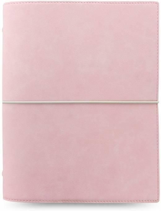 Filofax Domino Soft Organizer A5 - Agenda Con Copertina Flessibile Rosa Pastello, Chiusura Elastica
