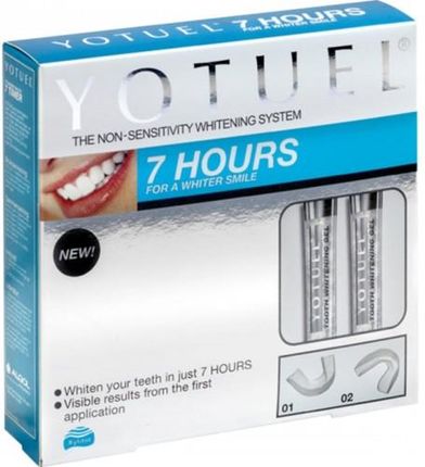 Yotuel 7 Hours 0,1% 2X6Ml Zestaw Do Bezpiecznego Wybielania Zębów Z Termokurczliwymi Nakładkami