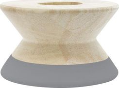 Tea Light Holder Maysa Diabolo 12x7 3cm Drewno Szare 9529034