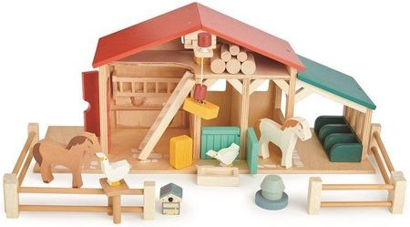 Tender Leaf Toys Drewniane Figurki Do Zabawy Farma Z Zwierzątkami