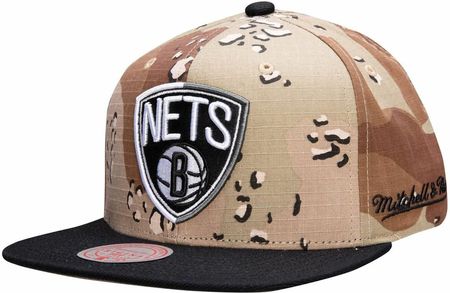 Czapka z daszkiem Mitchell & Ness NBA Choco Camo HWC Brooklyn Nets
